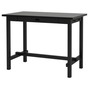 НОРДВІКЕН Барний стіл, чорний, 140х80х105 см