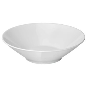 IKEA 365+ Тарілка/миска глибока, вигнуті борти, біла, 22 см
