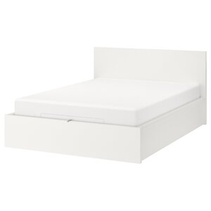 MALM Ліжко з ящиком, біле, 140х200 см