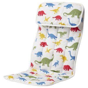 Подушка для дитячого крісла POÄNG, візерунок Медског/динозавр