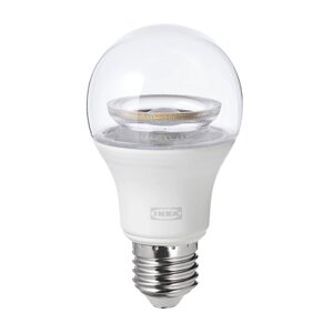 Світлодіодна лампа TRÅDFRI E27 806 люмен, інтелектуальний бездротовий диммований/білий спектр прозорий/сфера