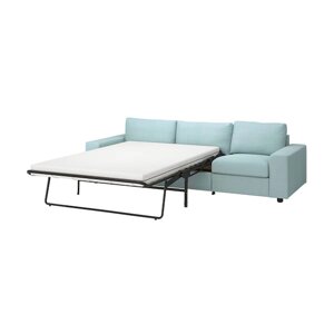 Розкладний диван VIMLE 3-місний, з широкими підлокітниками/Saxemara світло-блакитний