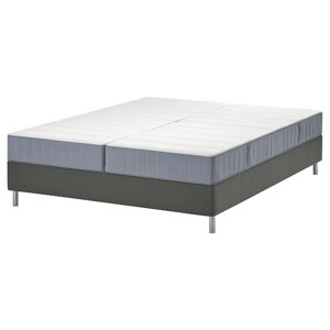 Ліжко LYNGÖR Continental, фірма Vesteröy/середня жорсткість/світло-синій темно-сірий, 180x200 см