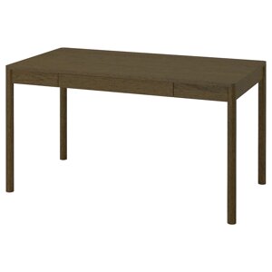 Письмовий стіл TONSTAD, дубовий шпон коричневий, 140х75 см
