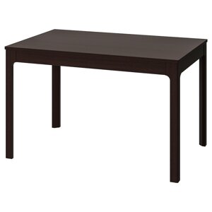 ЕКЕДАЛЕН Розкладний стіл, темно-коричневий, 120/180х80 см