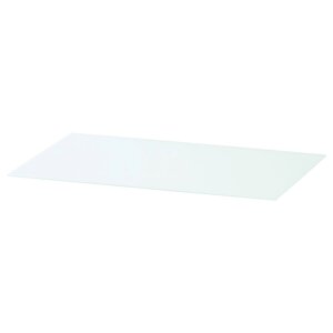 MALM Скляна дошка, біла, 80х48 см