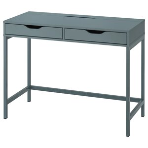 ALEX Письмовий стіл, сіро-бірюзовий, 100х48 см