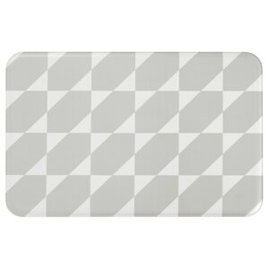 GÅNGPASSAGE Кухонний килимок, сірий/білий, 45x70 см