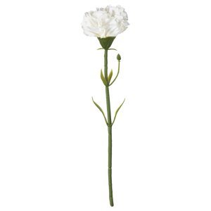 СМИЦКА Штучна квітка, гвоздика/біла, 30 см