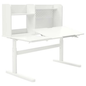 BERGLÄRKA Письмовий стіл, білий/відкидний, 120x70 см