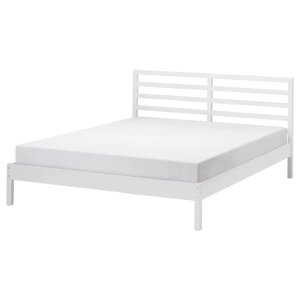 ТАРВА Каркас ліжка, біла морилка, 140х200 см
