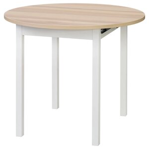 GAPERHULT Розсувний стіл, ясен/білий, 90/120x90 см