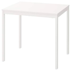 VANGSTA Розсувний стіл, білий, 80/120x70 см
