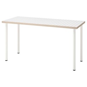 LAGKAPTEN / ADILS Письмовий стіл, білий антрацит/білий, 140x60 см