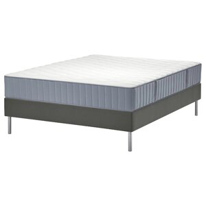 Ліжко LYNGÖR Continental, фірма Vågstranda/світло-блакитний темно-сірий, 180x200 см