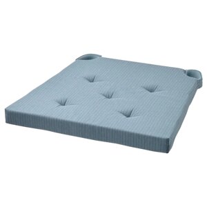 Подушка на стілець JUSTINA, сіро-блакитна, 42/35x40x4 см