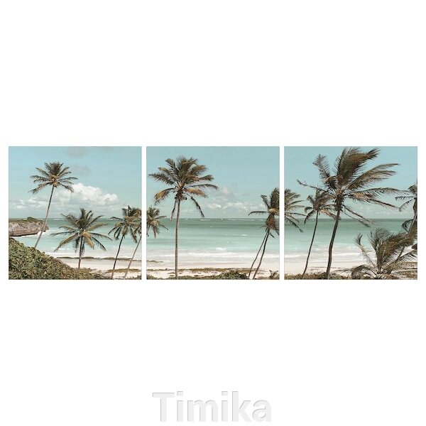 PJÄTTERYD Картина, приглушений берег, 56x56 см від компанії Timika - фото 1