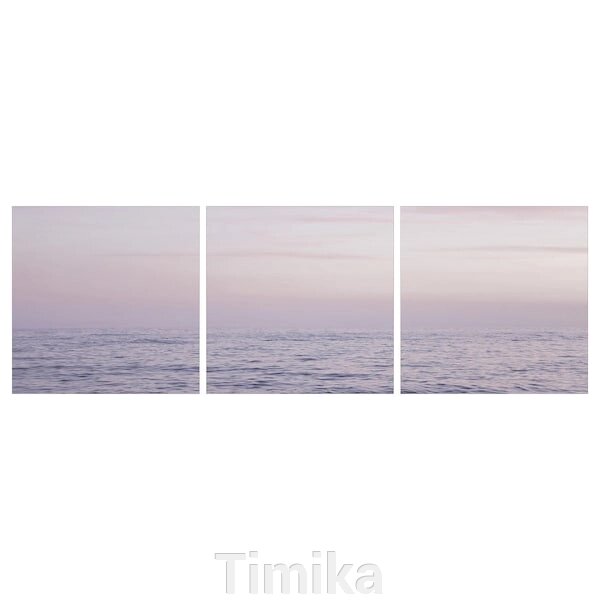 PJÄTTERYD Картина, згасаюче відображення хвиль, 56x56 см від компанії Timika - фото 1