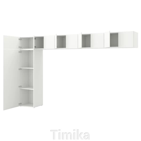 PLATSA Шафа 10 дверей, Fonnes білий, 380x42x221 см від компанії Timika - фото 1