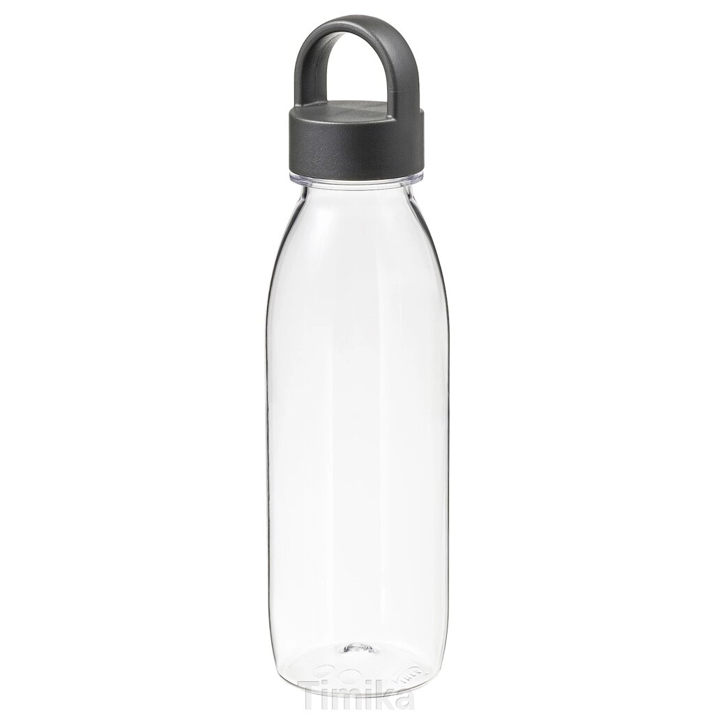 Пляшка для води IKEA 365+, темно-сіра, 0,5 л від компанії Timika - фото 1