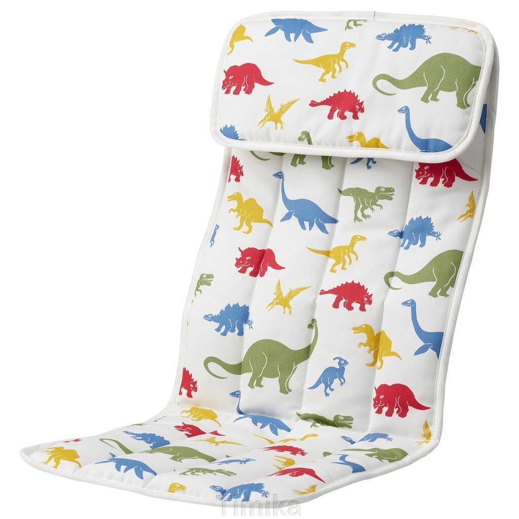 Подушка для дитячого крісла POÄNG, візерунок Медског/динозавр від компанії Timika - фото 1