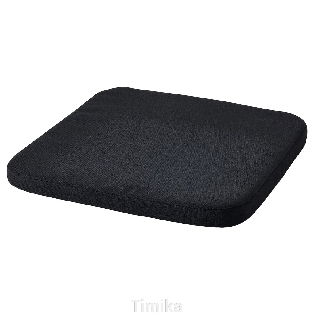 Подушка на стілець STAGGSTARR, чорна, 36x36x2,5 см від компанії Timika - фото 1