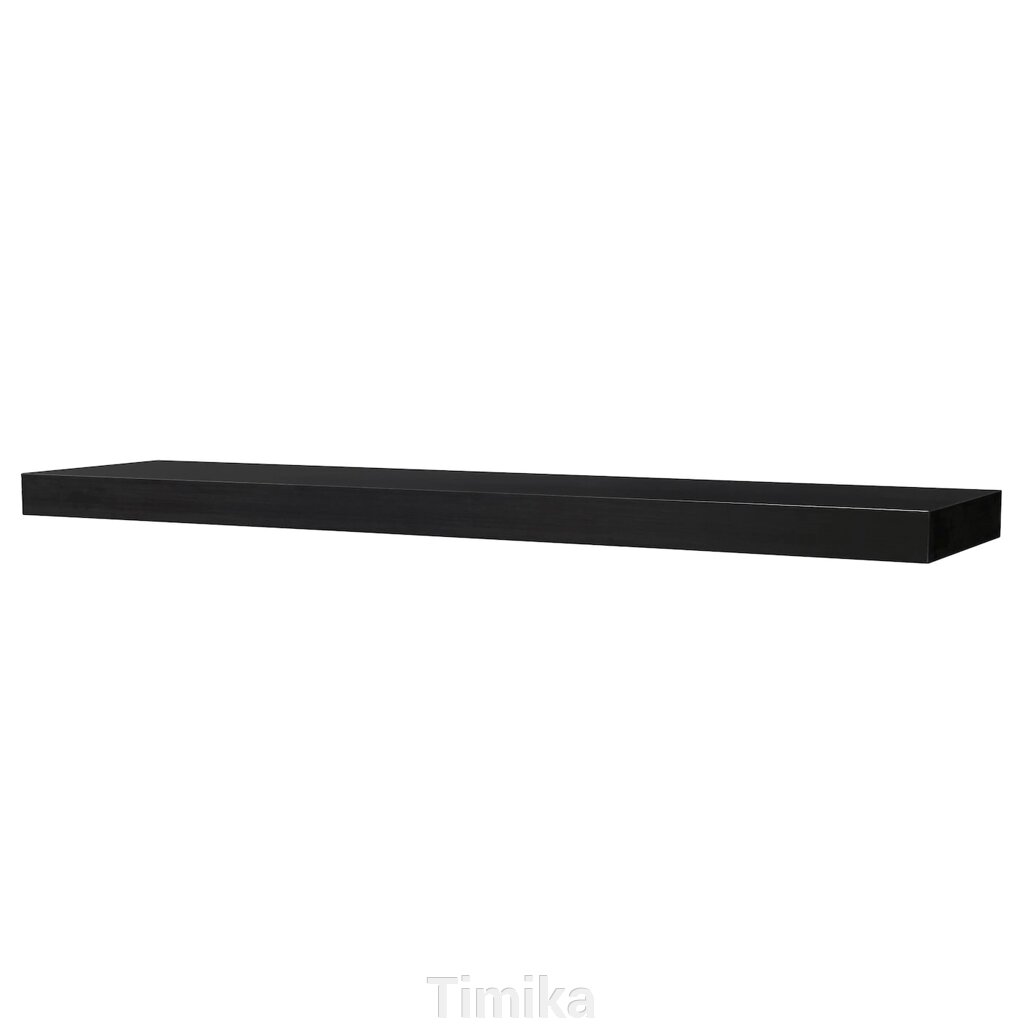 Полиця LACK настінна, чорно-коричнева, 190x26 см від компанії Timika - фото 1