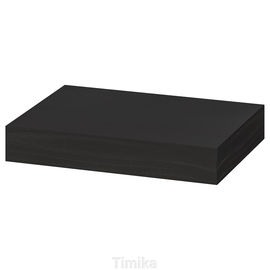Полиця LACK настінна, чорно-коричнева, 30х26 см від компанії Timika - фото 1