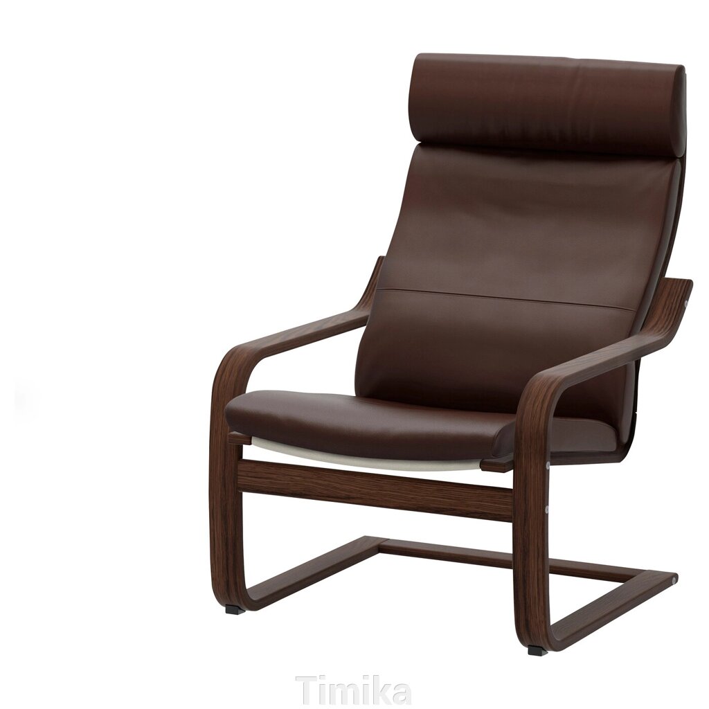 POÄNG Крісло, коричневий/Glose темно-коричневий від компанії Timika - фото 1