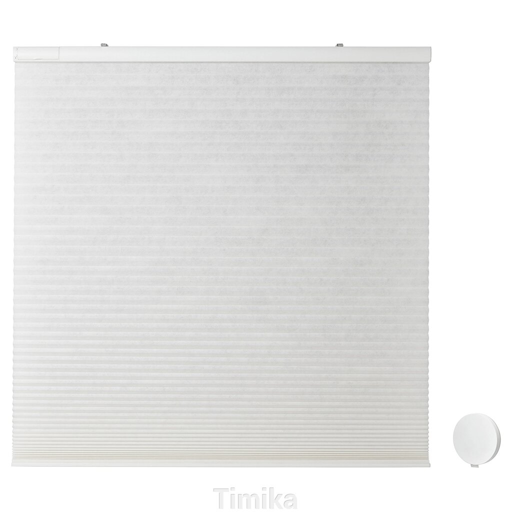 PRAKTLYSING Рулонна штора комірчаста з набором, біла, 100x195 см від компанії Timika - фото 1