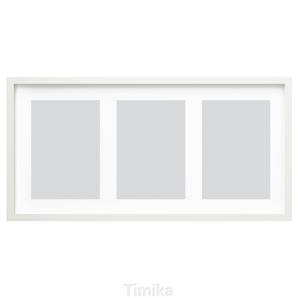 RÖDALM Рамка на 3 фото, біла, 81х40 см від компанії Timika - фото 1