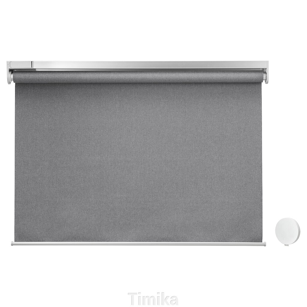Рулонна штора FYRTUR Blackout з воротами, сіра, 120х195 см від компанії Timika - фото 1