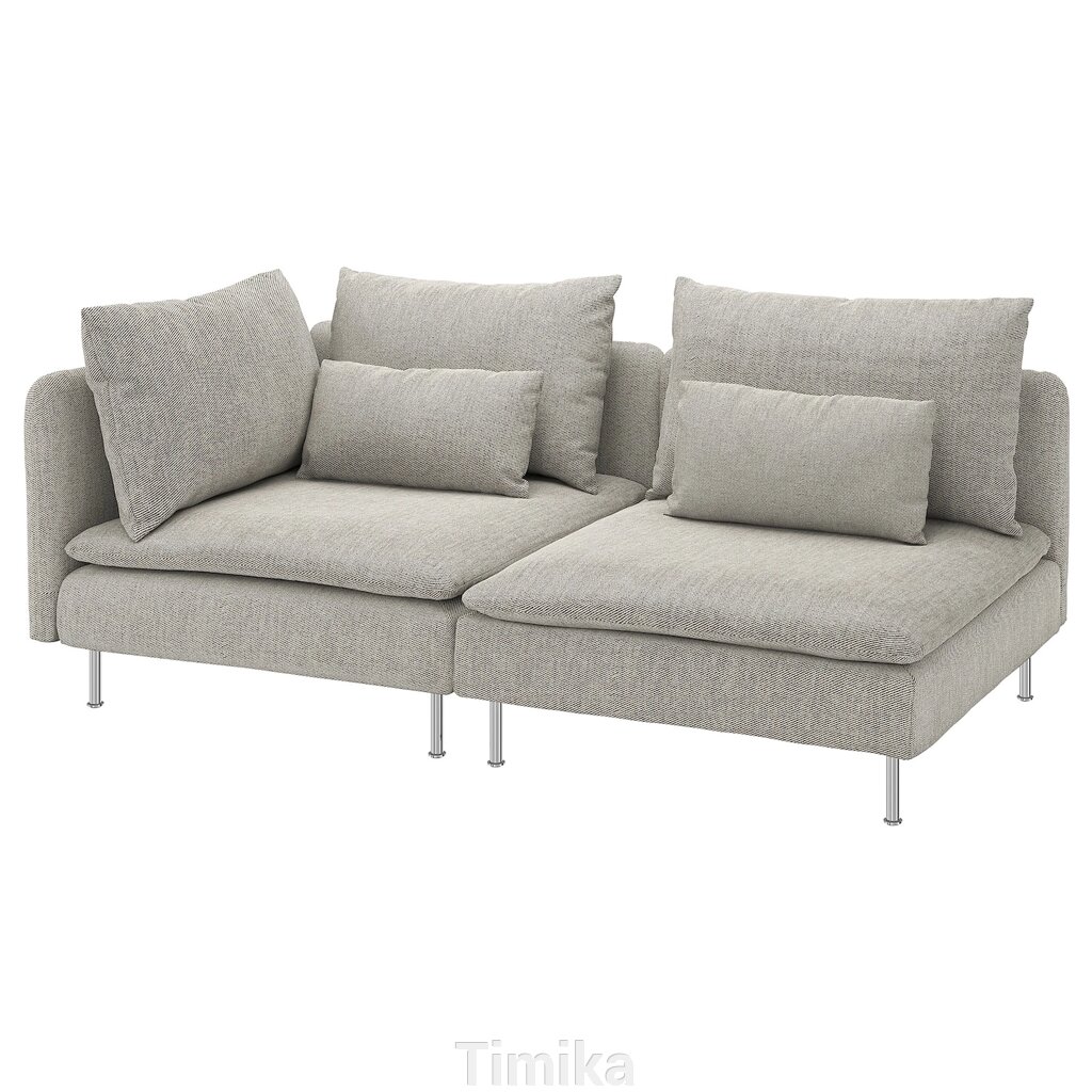 SÖDERHAMN 3-місний диван відкритий/Viarp бежевий/коричневий від компанії Timika - фото 1
