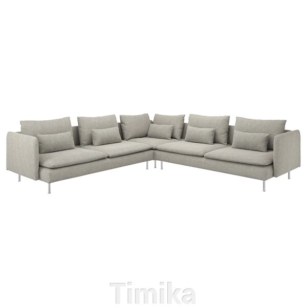 SÖDERHAMN Кутовий диван, 6-місний, Viarp бежевий/коричневий від компанії Timika - фото 1