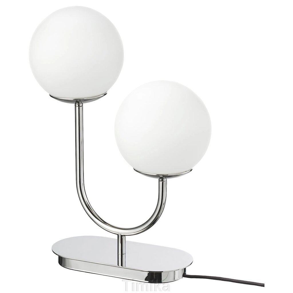 SIMRISHAMN Настільна лампа, біле скло хром/опал, 42 см від компанії Timika - фото 1
