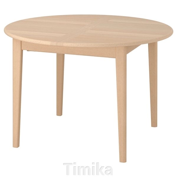 SKANSNÄS Розсувний стіл, світлий бук/шпон, 115/170 см від компанії Timika - фото 1