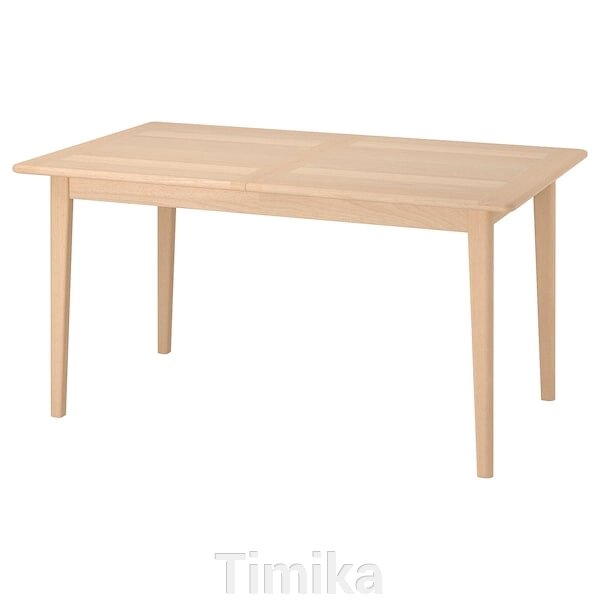 SKANSNÄS Розсувний стіл, світлий бук/шпон, 150/205x90 см від компанії Timika - фото 1
