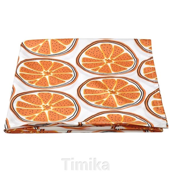 Скатертина TORVFLY, візерунок/кремовий помаранчевий, 145x240 см від компанії Timika - фото 1