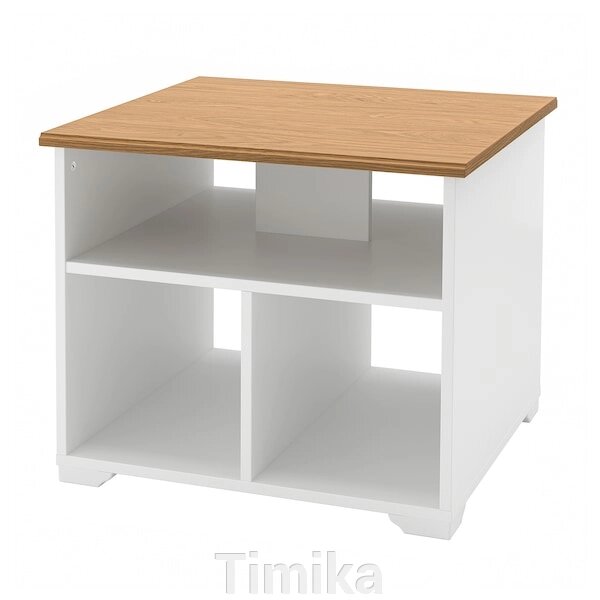 SKRUVBY Стіл журнальний, білий, 60х60 см від компанії Timika - фото 1