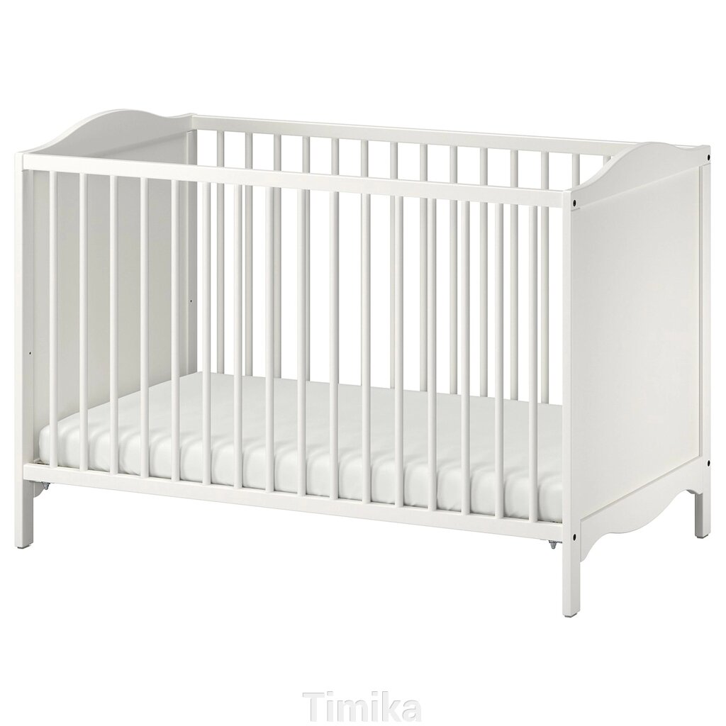 SMÅGÖRA Дитяче ліжко, біле, 60x120 см від компанії Timika - фото 1