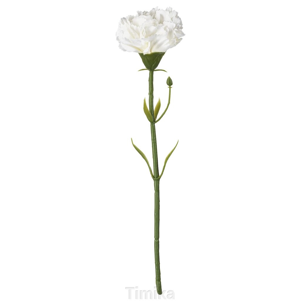 СМИЦКА Штучна квітка, гвоздика/біла, 30 см від компанії Timika - фото 1