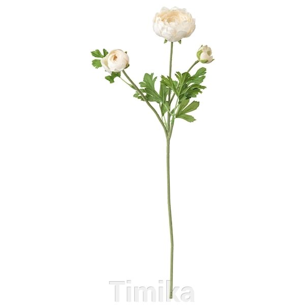 СМИЦКА Штучна квітка Ранункулюс/білий 52см від компанії Timika - фото 1