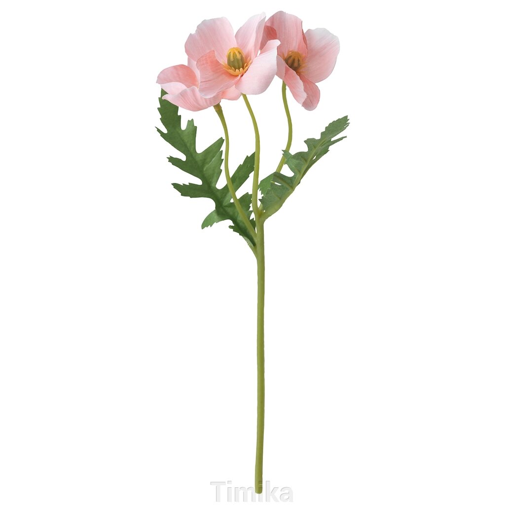 SMYCKA Штучна квітка, кімнатна/вулична/Рожевий мак, 27 см від компанії Timika - фото 1