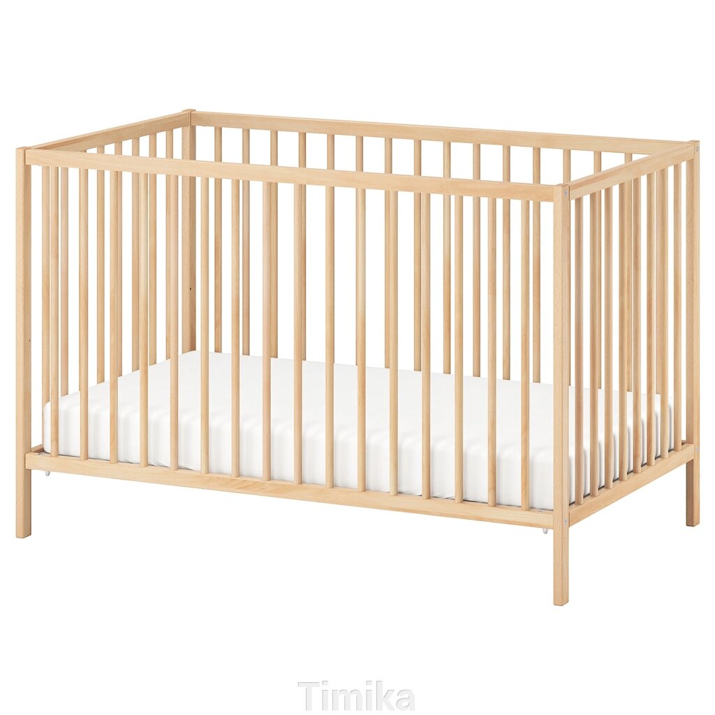 СНІГЛАР Дитяче ліжко, бук, 60х120 см від компанії Timika - фото 1