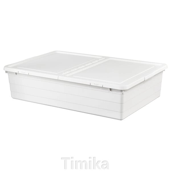 SOCKERBIT Контейнер з кришкою, білий, 50x77x19 см від компанії Timika - фото 1