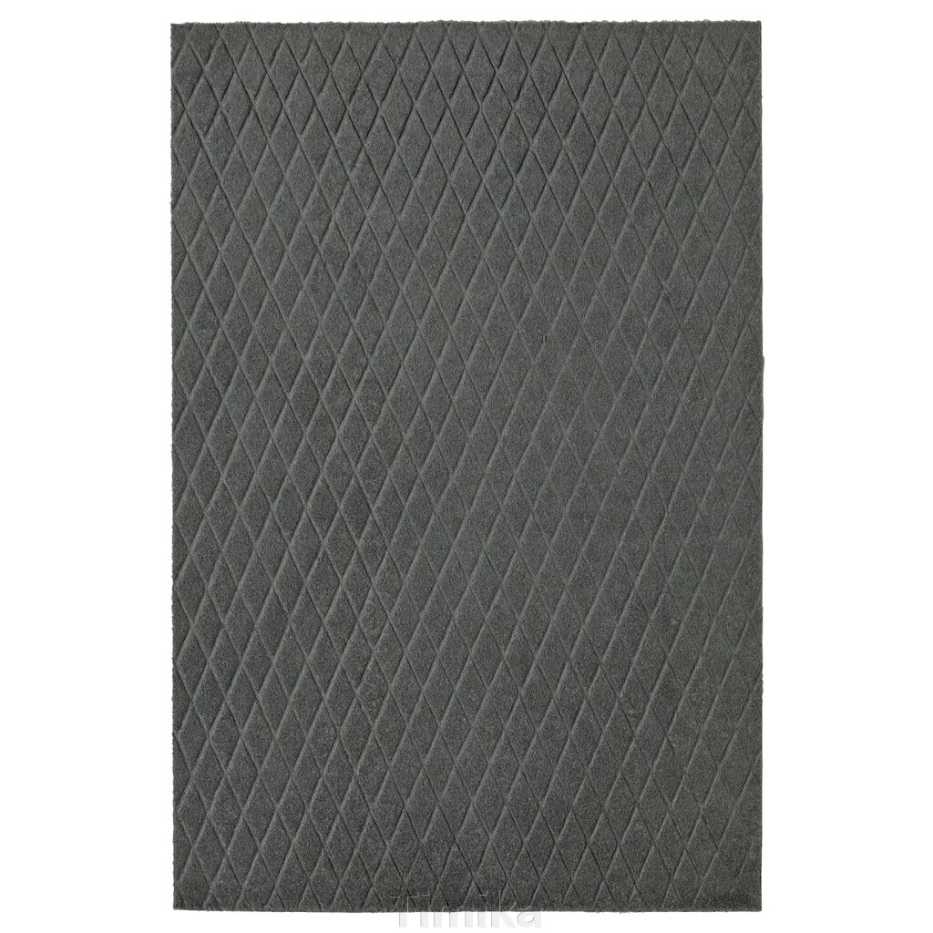 ÖSTERILD Придверний килимок, темно-сірий, 40x60 см від компанії Timika - фото 1