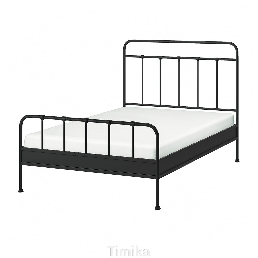 STJÄRNÖ Каркас ліжка, антрацит/Leirsund, 140x200 см від компанії Timika - фото 1