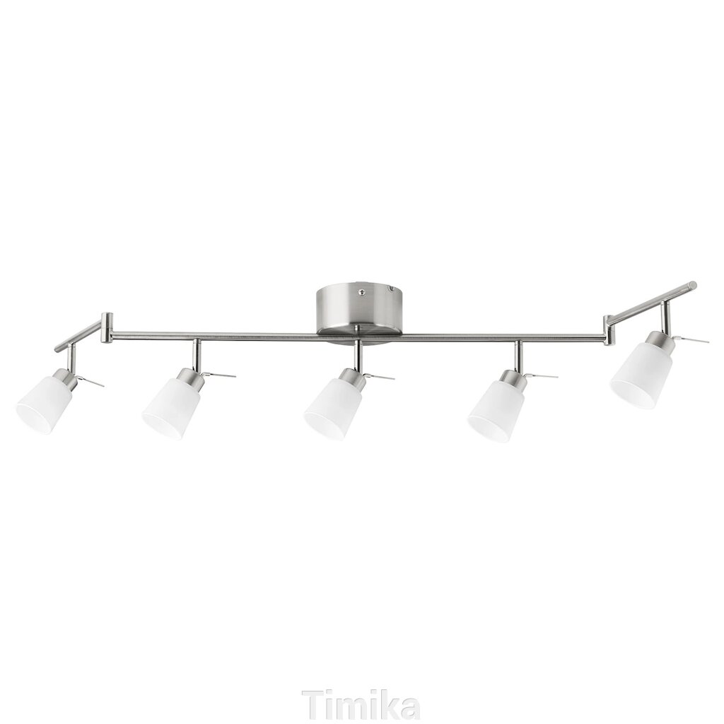 Світильник TIDIG стельовий, 5 точкових світильників, нікельований від компанії Timika - фото 1