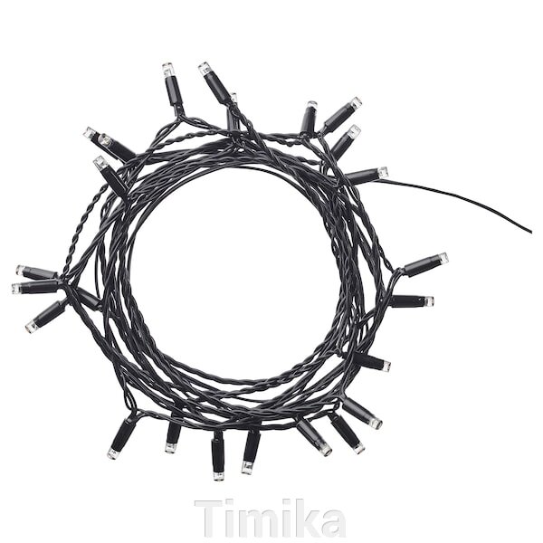 Світлодіодна гірлянда LEDLJUS, 24 лампи, зовнішня чорна від компанії Timika - фото 1