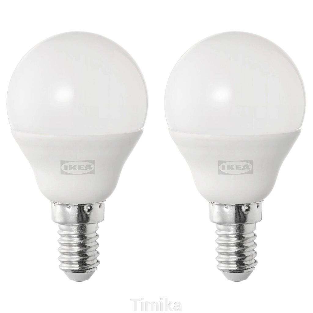 Світлодіодна лампа SOLHETTA E14 470 люмен, опаловий куля білого кольору від компанії Timika - фото 1
